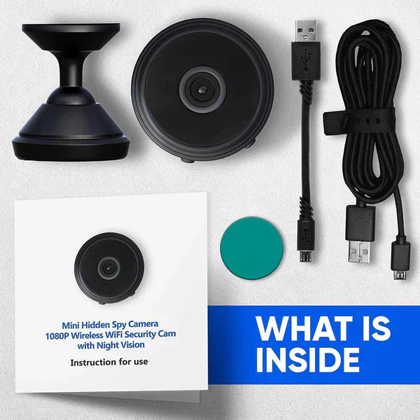 UNIK PRO™ Rechargeable Wi-Fi Enabled CCTV Live Camera up to 128GB Support