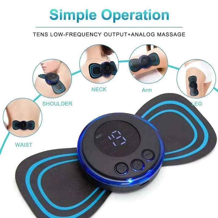 Mini Body Massager With 8 Modes & 19 Strength Levels