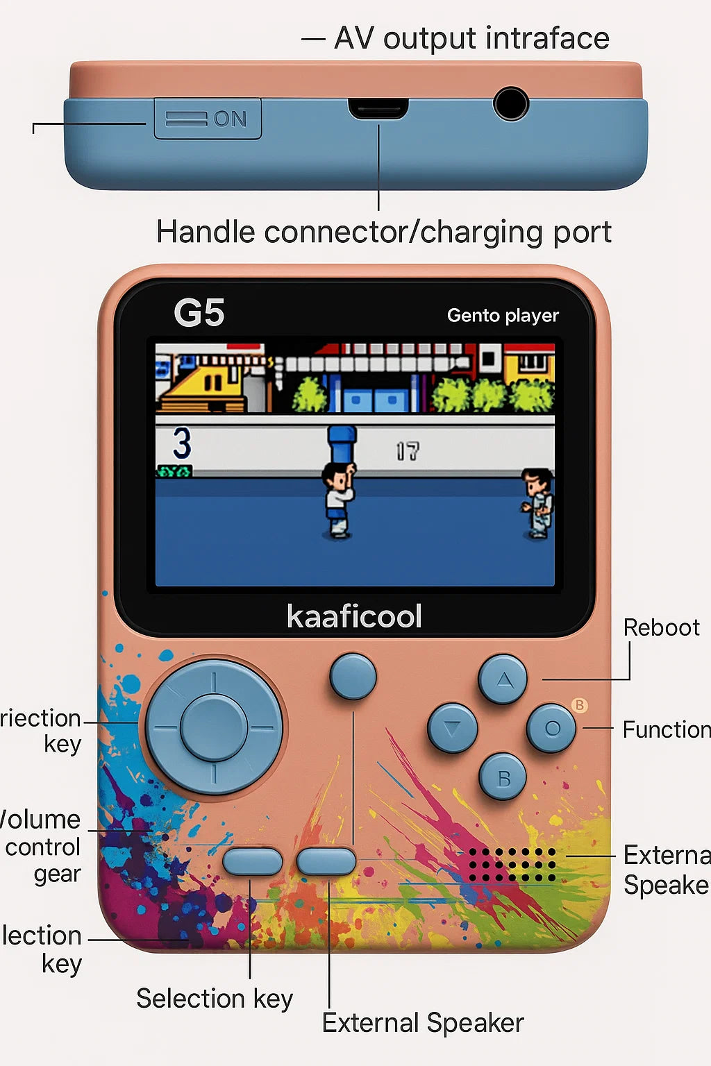 666-in-1 Built-in Classic Games ™ ( Gaming Console for Kids and Adults )