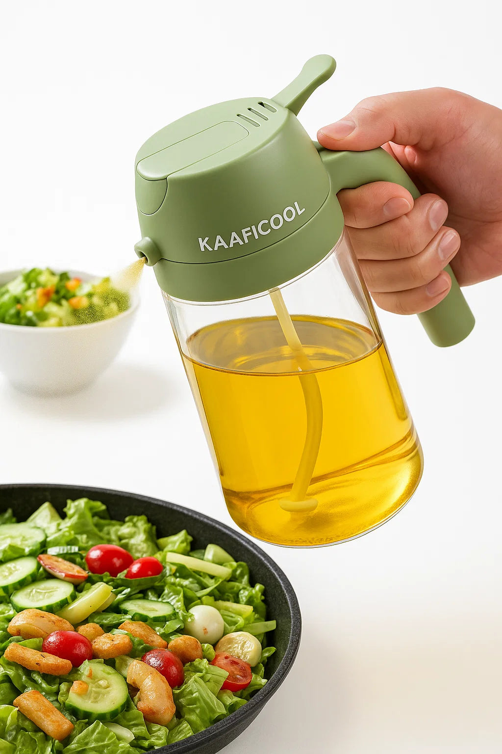 2-in-1 Glass Oil Premium Dispenser ™ ( Multipurpose Jug with lock system )