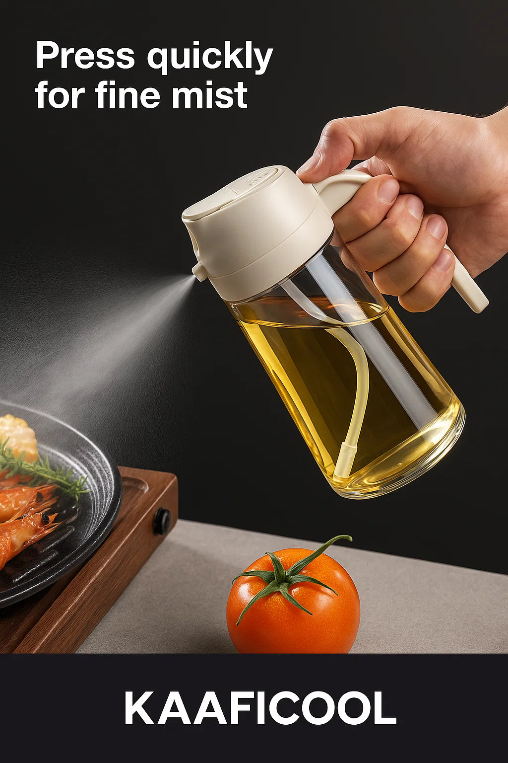 2-in-1 Glass Oil Premium Dispenser ™ ( Multipurpose Jug with lock system )