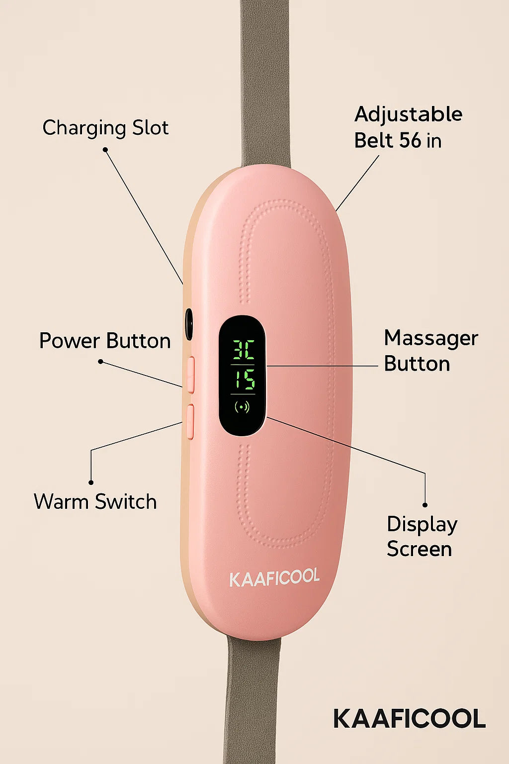 Period Cramp Comfort massager ™ , PERIOD PAIN RELIEF DEVICE (WITH 1 YEAR REPLACEMENT GUARANTEE)