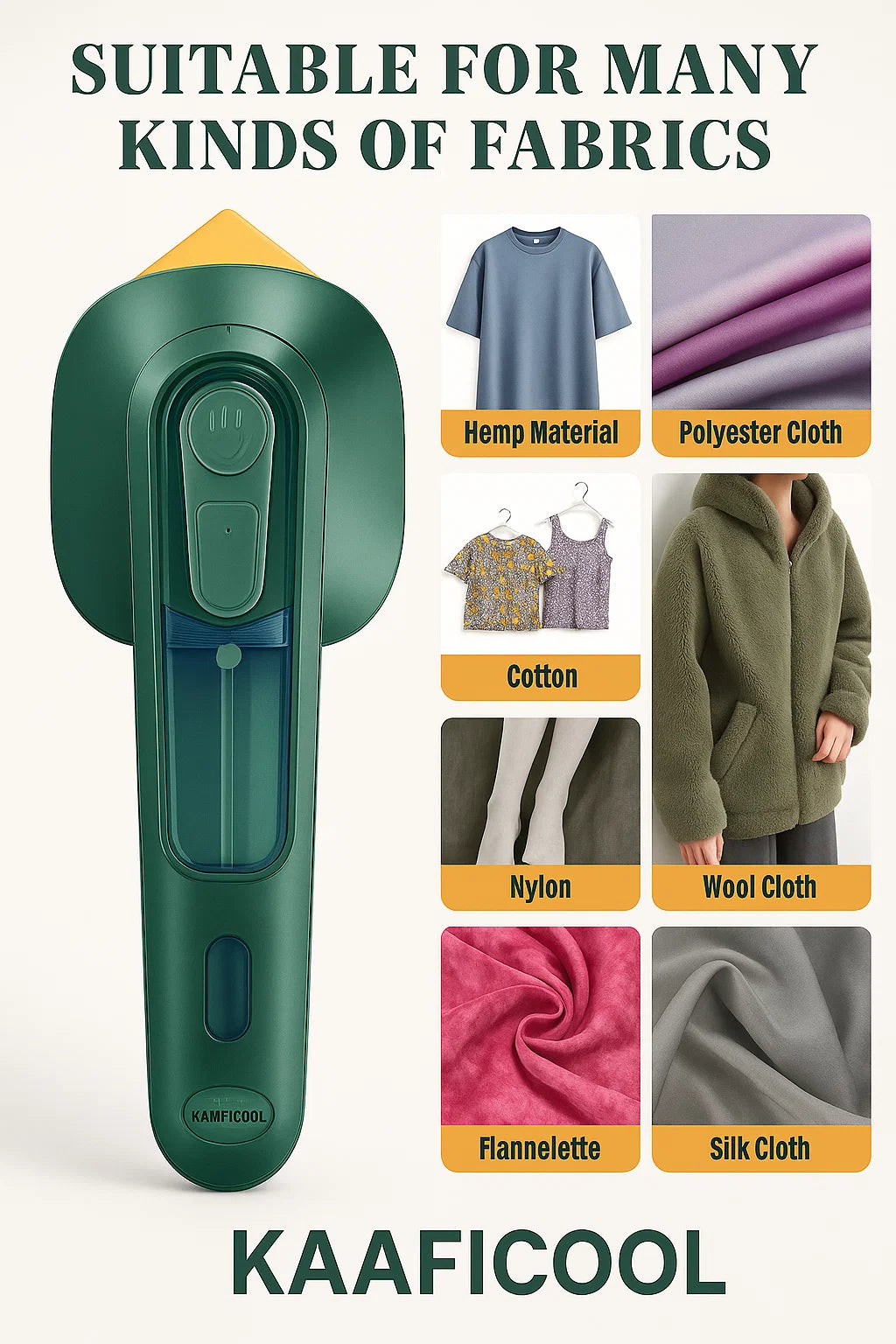 Portable Iron Travel Steamer ™ ( 1 Year Warranty Card Free )