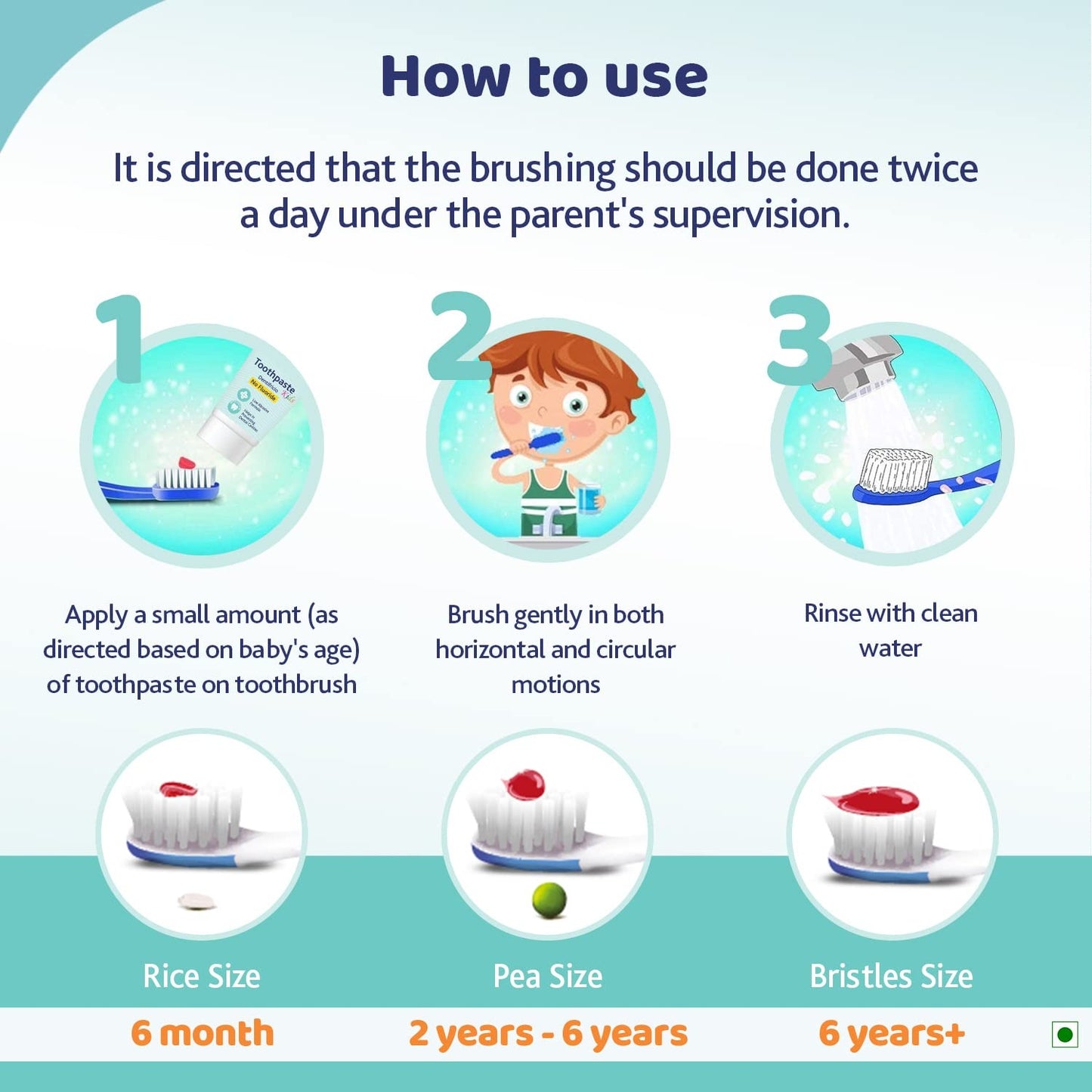 Baby U-Shaped Silicone Tooth Brush With Soft Bristles