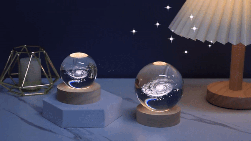 3D Crystal Ball Night Lamp ™ (Assorted Design)