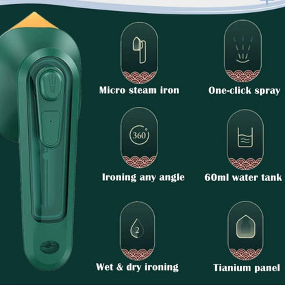Portable Iron Travel Steamer ™ ( 1 Year Warranty Card Free )