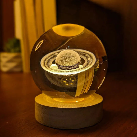 3D Crystal Ball Night Lamp ™ (Assorted Design)