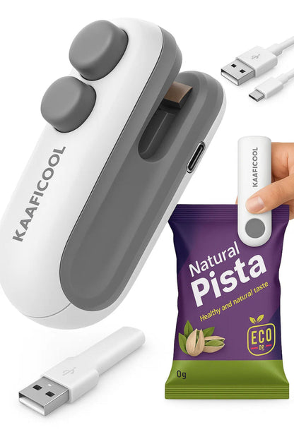 PORTABLE MINI SEALER ™ [ 2-in-1 Mini Bag Sealer & Cutter ]