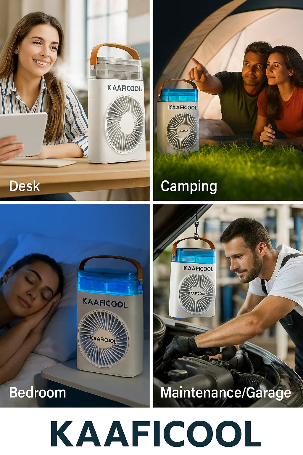 Portable 4-in-1 Mini Air Cooler Fan™ [ With Water Spray ]