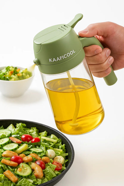 2-in-1 Glass Oil Premium Dispenser ™ ( Multipurpose Jug with lock system )